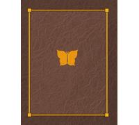 Cocoa Brown Butterfly Sketchbook & Notebook - Softcover, 8.5 x 11, 96 Blank Pages - Ideal for Dry Media Drawing, Doodling & Notes - Gift Idea for ... Art, Journaling, School & Creative Expression