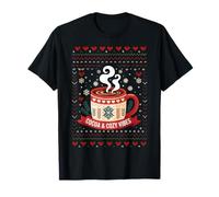 Cocoa Cozy Vibes Snowflake Fall Hot Chocolate Christmas Christmas Maglietta