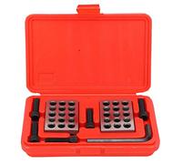 Cocoarm 1-2-3 Blocco di precisione Blocchi paralleli 23 Fori paralleli Blocco metrico 1 Paio Ultra Precisione 1-2-3 Blocco Super Exactness a 23 Fori Abbinato con Scatola per Chiavi a Vite