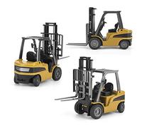 Cocoarm 1:50 Modello in Lega di Ingegneria del Carrello Elevatore per Camion per Bambini Veicolo per Bambini con Pneumatici Mobili Meccanici e Gomma per il Regalo di Decorazione della