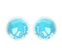 Cocoarm 1 Paio di Cuscinetti Caldi a Freddo Cuscinetto Blu Gonfiore Rotondo di Gonfiore Gel di Raffreddamento Gel di Ghiaccio per Antidague, Colore Blu