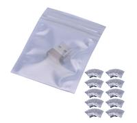 Cocoarm 100Pcs Sacchetti di Stoccaggio Richiudibili Anti-statici, Zip Lock Impermeabile Resistente all'umidità e Alle Perdite per Accessori di Componenti Elettronici con Chiusura