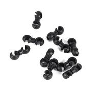 Cocoarm 10pcs Cable Guides Style di Stile Leggero per la Bici da Strada nella Città di Mountain Bike (Rosso, Verde,) (Black)