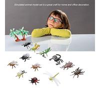 Cocoarm 12 Modelli di Giocattoli in Plastica per Bambini Set di Modelli di Animali in Plastica Morbida da 5 a 8 Cm Giocattoli Educativi per l'apprendimento con Dettagli Vivaci per Bambini Dai 3