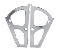 Cocoarm 2 Pezzi di Armadio per Scarpe Cardini con Cassetti in Acciaio Inossidabile Canni di Sostituzione Adattati per la Scaffale per Scaffali per Scarpe con 3 Strato Silver (1 livello)