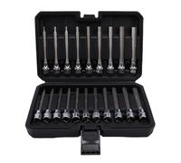 Cocoarm 20 Pezzi Set di Prese Extra Lunghe a Bussola 3/8 Pollice, Acciaio Lega S2 Metriche da 3mm a 12mm e SAE da 1/8 a 7/16 Pollice con Custodia Stampata a Soffiaggio, per Riparazioni