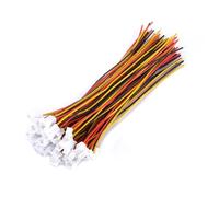 Cocoarm 20 Set Micro JST 1,25 Mm Plug del Connettore, JST 2P, Connettori Ad Angolo, per Circuiti e Progetti Elettronici, con Fili Rame Placcate (3pin Set Maschile e Femminile)