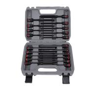 Cocoarm 20PCS Set di Prese Esagonali Lunghe per Avvitatore a Percussione da 3/8 Pollici, S2 Acciaio Legato SAE Metrico, con Scatola di Contenimento, per Riparazioni Meccaniche e