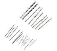 Cocoarm 25Pcs Micro Punte da Trapano a Spirale, Set Mini con Codolo Dritto in Acciaio Rapido HSS per Gioielli Orologi PCB Artigianato Legno Plastica Riparazioni 0.5mm 3mm