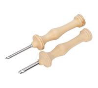 Cocoarm 2Pcs Punch Needle Embroidery Kit con Manico in Legno Ago per Filato Strumenti per Maglieria Fai da Te Accessori per Uncinetto e Ricamo Articoli per Artigianato Decorazione per
