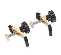 Cocoarm 2PCS T Track Hold Down Clamp Piastra di Pressione in Lega di Alluminio 65mm per Macchina da Incisione CNC Capacità di 45mm con Manopola e Manicotti Protettivi per Banco di