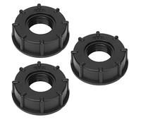 Cocoarm 3Pcs Connettore per Serbatoio IBC Connettore per Serbatoio D'Acqua Adattatore per Serbatoio Liquidi con Guarnizioni Integrate per Serbatoi IBC Fusti Chimici Filettatura Grossa (G1)