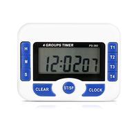 Cocoarm 4 Timer Digitali a Conto Alla Rovescia Magnetico con 4 Timer Indipendenti per Compiti Esercizi Sport Giochi Aula