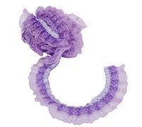 Cocoarm 5 Iarde di Nastro in Pizzo in Pizzo in in con Punti di Stampa e Abbellimenti di Paillettes per Relitti di Nozze Artigiani Fai -da -te Che Avvolgono gli Accessori per Capelli per Capelli