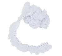 Cocoarm 5 Iarde di Nastro in Pizzo in Pizzo in in con Punti di Stampa e Abbellimenti di Paillettes per Relitti di Nozze Artigiani Fai -da -te Che Avvolgono gli Accessori per Capelli per Capelli