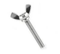 Cocoarm 5pcs M6 Din316 304 Bullone a Vite a Farfalla in Acciaio Inossidabile (M6*12) (M6*40MM)