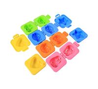 Cocoarm 6Pcs Stampi per Uova, Coniglio Orso Pesce Stella Cuore Forma Sushi Kit per Palline di Riso con Plastica PP per Alimenti per Decorare Onigiri Carini Fai da Te