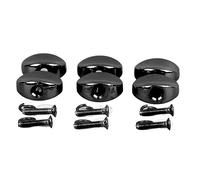 Cocoarm 6pcs Tuning in Metallo Pimpli Sottili Facili da Controllare la Sostituzione della Chitarra Elettrica Acustica, Aggiungi Elementi in Moda Alla Testa di Chitarra (BLACK)
