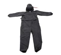 Cocoarm Abito di Sabbia, Panno in Gomma con Casco di Sicurezza e Tubo di Ingresso dell'aria per Pittura a Spruzzo e Ambienti di Lavoro Pericolosi