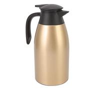 Cocoarm Acciaio Inossidabile Caraffa Termica per caffè, Teiera da 2 Litri Termoisolata a Vuoto con Coperchio a Tenuta e Rubinetto, per Distributore di Bevande Calde e Fredde in (GOLD)