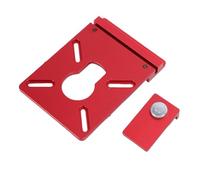 Cocoarm Adattatore per Binario di Guida del Router, Adattatore per Taglio di Precisione in Lega di Alluminio con Fermo e Chiave per Seghe a Cingoli WEN Triton