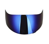 Cocoarm Adatto per Agv K3SV K5 Hjölmlins Vissir Adatto per la Protezione Pioggia di Solvinde Anti -Esplosione Scudo Robusto per Materiale di Motociclismo: PC Blu/Oro (Blue)