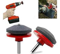 Cocoarm Affilatore Universale per Pale per Tosaerba, Materiale in Corindone, Strumento Efficiente per Tosaerba e Attrezzature da Giardino, Adatto alla Maggior Parte dei Trapani Elettrici 50x47mm