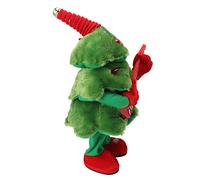 Cocoarm Albero di Natale Elettrico Peluche Canta Danza Albero di Natale con Plastica Cotone Poliestere 8 Canzoni Incandescente Oscillante 20 X 18 X 41 Cm per Bambini Tavolo di Casa Divano Decor