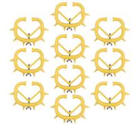 Cocoarm Albero di Plastica Regolabile per Cessazione del Polpaccio 10pc per Vitelli Giallo Dimensione 9,5 * 7,5 Cm