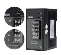 Cocoarm Alimentatore Switching su Guida, Alimentatore su Guida Din Regolabile 24V 4.2A 100W, Plastica Ottone Grado Industriale Ampia Tensione da 100 a 240VAC con Indicatore per Apparecchiature di