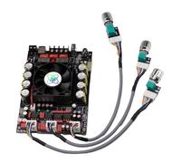 Cocoarm Amplificatore di Potenza Audio Wireless 220W+220W, Scheda Amplificatore per Altoparlanti BT 5.2, Condensatore a Pellicola, Ingresso Disco USB U AUX, Regolazione Guadagno, per di Altoparlanti