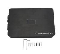 Cocoarm Amplificatore per Auto Amplificatore Audio per Auto a 4 in Metallo 4x80W RMS a 4 Ohm Collegabile a Ponte 2x250W da 20Hz a 20kHz con Filtro LP per Utenti di Sistemi Stereo per Universali