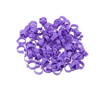 Cocoarm Anello per Piede di Pollo Anello per Piede di Pollame in Plastica PP 100 Pezzi Fasce per Gambe con Clip per Anatre, Galline, Oche, Riutilizzabili, Marcabili, Facili da Installare, per