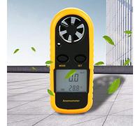 Cocoarm Anemometro Digitale Portatile, Misurazioni del Accurate, visibilità Migliorata, Misurazione del Multifunzionale con Retroilluminazione a LED, Comodo Trasportare per le attività all'aperto