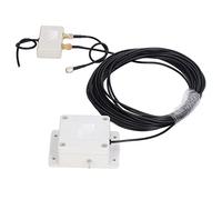 Cocoarm Antenna Ad Anello, Antenna di Ricezione Attiva da 0,5 a 30 MHz con Alimentazione USB e da 9 a 14 V, Acciaio Inossidabile ABS, di Alimentazione da 10 M, per la Ricezione del Segnale Tetto del
