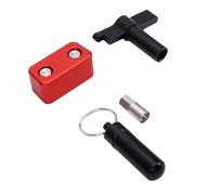 Cocoarm Antifurto per Blocco Porta OBD2, Protezione per Porta Diagnostica in Lega di Alluminio con Chiave di Sicurezza per Auto, SUV, Camion, Veicoli Universali a 12V