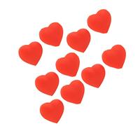 Cocoarm Antivibrazioni per Racchetta da Tennis, Smorzatori a Forma di Cuore 10 Pezzi, Accessorio in Silicone for Allenamento e Gioco del Tennis (Rosso)