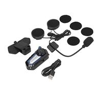 Cocoarm Auricolare per Casco Moto BT31, Auricolare Bluetooth Stereo Wireless con Torcia, Design Impermeabile per Ciclisti, Durata della Batteria di 30 Ore