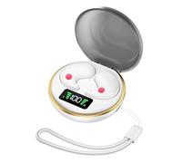 Cocoarm Auricolari Wireless Ultra Sottili, Auricolari Leggeri Slim per Dormire con 5.3 Gittata 10m 20Hz-20KHz per Dormire su un Fianco Comodi (WHITE)