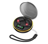 Cocoarm Auricolari Wireless Ultra Sottili, Auricolari Leggeri Slim per Dormire con 5.3 Gittata 10m 20Hz-20KHz per Dormire su un Fianco Comodi (BLACK)