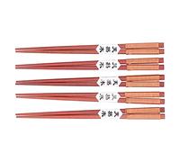 Cocoarm Bacchette Di Legno Bacchette Per Sushi Riutilizzabili 5 Paia Legno Di Sandalo Rosso 9,3 In Mano Legate Impugnatura Antiscivolo Lucidate A Mano Per La Casa Hotel Ristorante Pasti In Famiglia