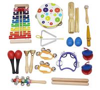Cocoarm Bambini Che Addestrano Strumenti Musicali Kit Giocattoli Musicali di Sviluppo Colorato per Cognizione e Movimento per Bambini e ABS/ferro in Acciaio Inossidabile/legno/alluminio