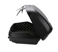 Cocoarm Bauletto Moto 32L Pelle PU Nero con Serratura | Impermeabile, montaggio universale, include staffe e chiavi, ideale per cruiser