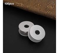 Cocoarm Bobine in Metallo da 100 Pezzi, Accessori di Ricambio in Alluminio per Macchina da Cucire per Auto da Ricamo Piatto e Facile Installazione (alluminio)
