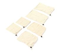 Cocoarm Borsa a Rete con Coulisse Borsa per Prodotti Riutilizzabile in Cotone Confezione da 6 3 Misure 20 X 23 Cm 23 X 30 Cm 43 28 per Fare la Spesa Lavanderia Conservazione di Giocattoli e