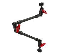 Cocoarm Braccio Articolare da 22 Pollici con Testa a Doppia Sfera, Bastoncino di Estensione Regolabile Multi -angolo per Luce a LED, Microfono, Monitoraggio, Pinza per Telefono,