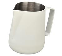 Cocoarm Brocca per Schiuma di Latte, Tazza per Montalatte in Acciaio Inossidabile 304 da 450 Ml con Beccuccio Appuntito, Accessorio per caffè Addensato per caffè Latte Art Home Barista Cafe (WHITE)