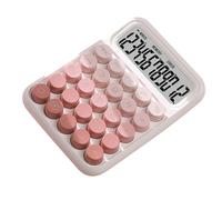 Cocoarm Calcolatrice da Tavolo, 12 Cifre, Pulsanti Grandi, 16x11,5x3 Cm | Design desktop compatto, display LCD chiaro, strumento di contabilità di base, uso domestico in ufficio per gli studenti,