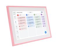 Cocoarm Calendario Digitale Intelligente, Organizer Touchscreen Rosa con Tabella dei Lavori Domestici e connettività WiFi per la Pianificazione Familiare