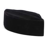 Cocoarm Cappello da Preghiera Musulmano Cappello Islamico per Uomini Velluto e Oro Cartone Fissato 59cm Morbido Pieghabile Cappello da Culto per Uso Quotidiano Moschea